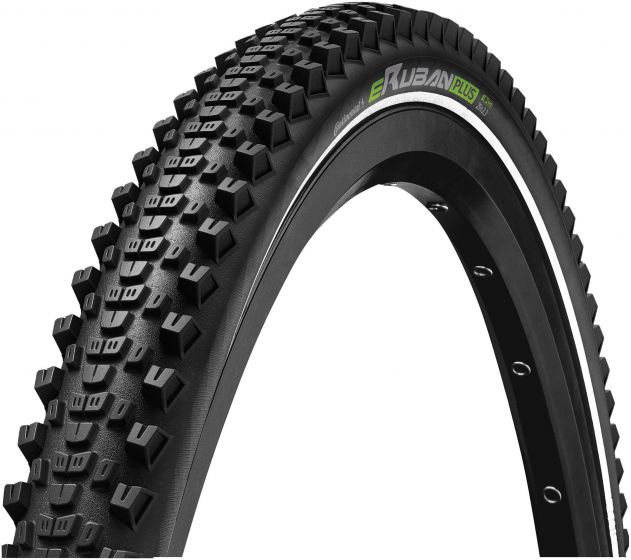 Continental eRuban Plus 27.5-Inch Clincher Tyre – Black / Black Reflex