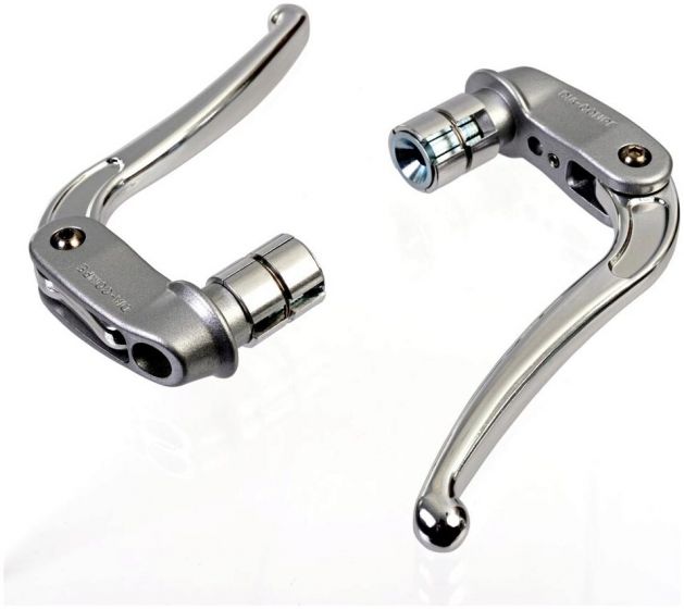 Dia-Compe 189 Reverse Pull Levers – Silver / Silver