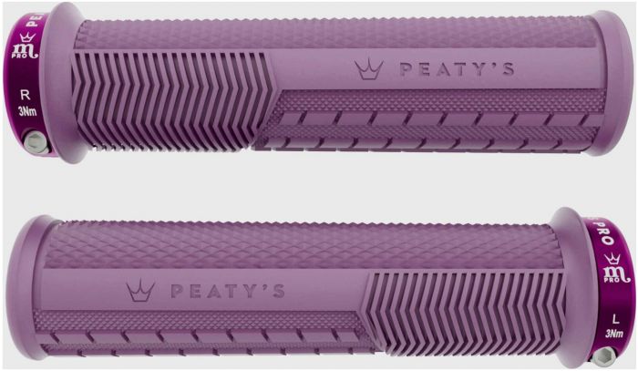 Peaty's Monarch Pro Knurl Grips – Plum