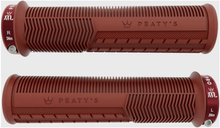 Peaty's Monarch Pro Mushroom Grips – Brick Red