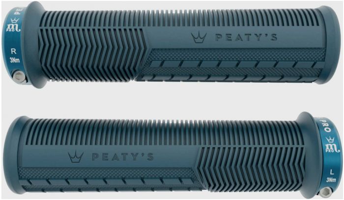 Peaty's Monarch Pro Mushroom Grips – Storm Blue