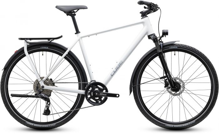 Cube Kathmandu Pro Crossbar 2027 Bike – Metallicwhite / Chrome