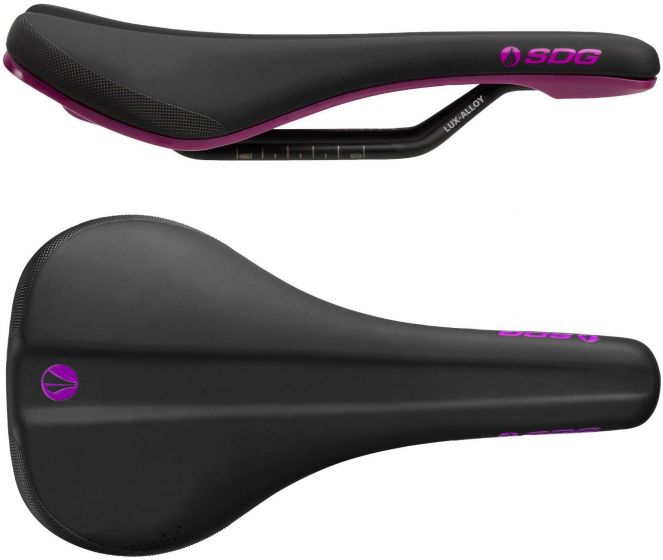 SDG Bel Air 3.0 Lux-Alloy Saddle – Black / Purple