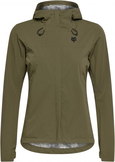 Fox 2.5-Layer Ranger Water Womens Jacket – Olive Green