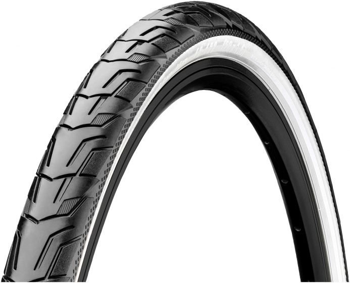 Continental Ride City 700c Clincher Tyre – Black / White Reflex