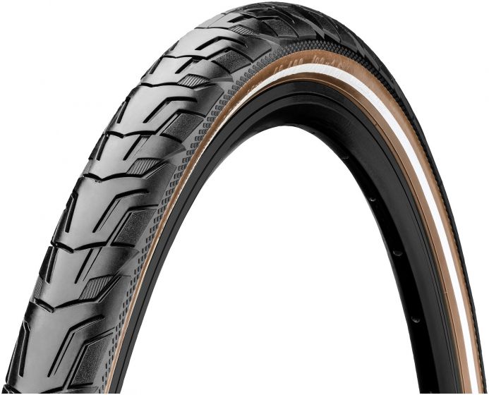 Continental Ride City 700c Clincher Tyre – Black / Brown Reflex