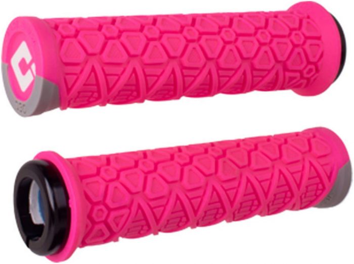ODI Vanquish Lock On Grips – Pink / Grey