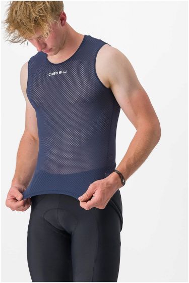 Castelli Pro Mesh 2.0 Sleeveless Base Layer – Belgian Blue