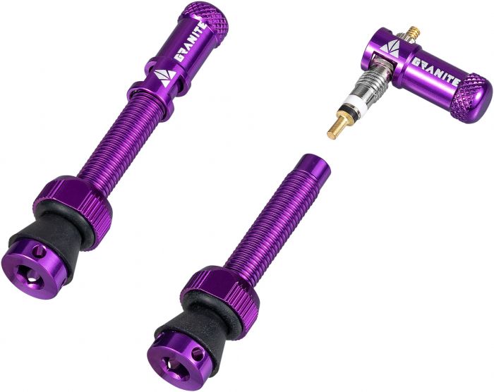 Granite Match Juicy Nipple Valve Stem and Cap – Purple