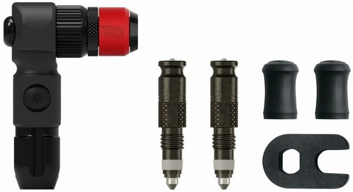 Lezyne ABS Pro Schwalbe Clik Chuck with Valve Cores