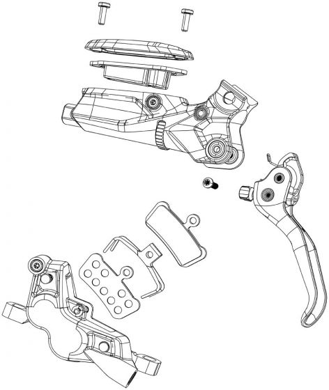 SRAM Guide Ultimate Disc Brake Lever Assembly