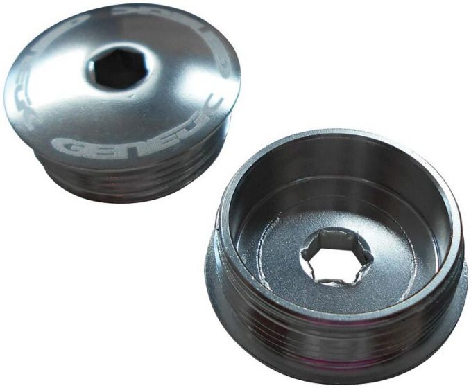 Genetic Heritage Crank Caps – Silver