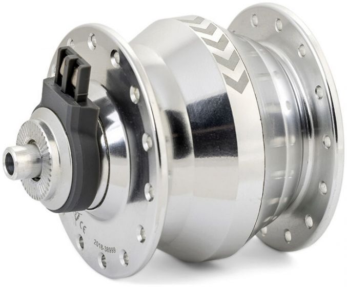 SP SV-8FC Rim Brake Dynamo Front Hub – Silver