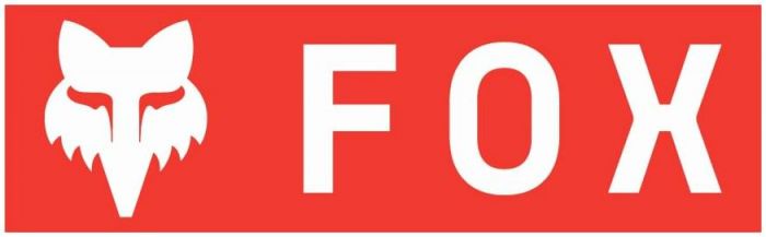 Fox Corporate Logo 7" Sticker – Red
