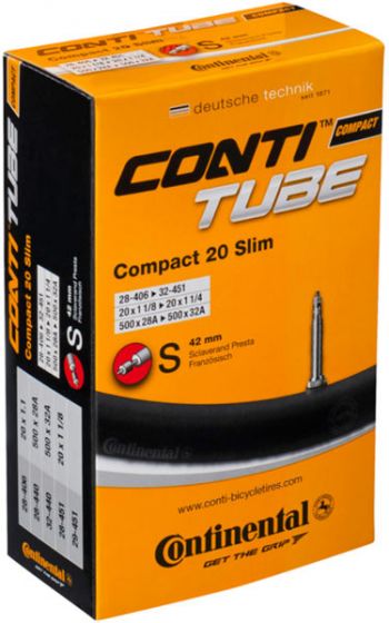 Continental Compact Slim 20-Inch Presta Innertube