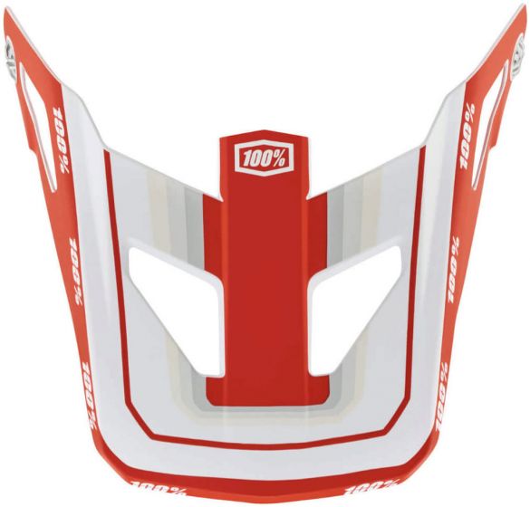100% Status Youth Replacement Visor – Topenga Red / White