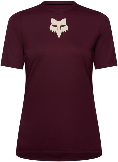 Fox Ranger Fox Head Short Sleeve Womens Jersey – Dark Maroon