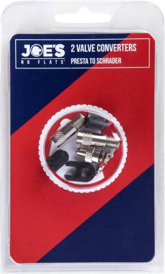 Joe's No Flats Presta to Schrader Valve Converters Pair