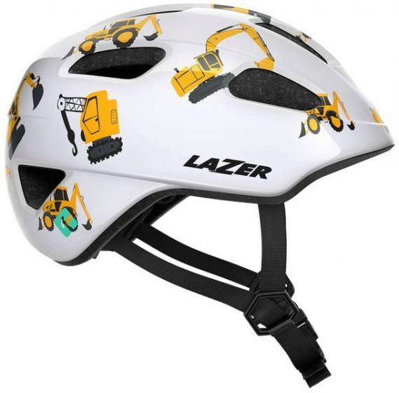 Lazer Pnut 2.0 KinetiCore Kids Helmet – White / White