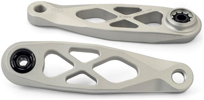 5DEV ISIS E-Bike Crank Arm Set – Raw Silver