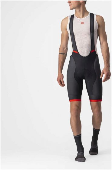 Castelli Competizione Kit Bib Shorts – Black / Red
