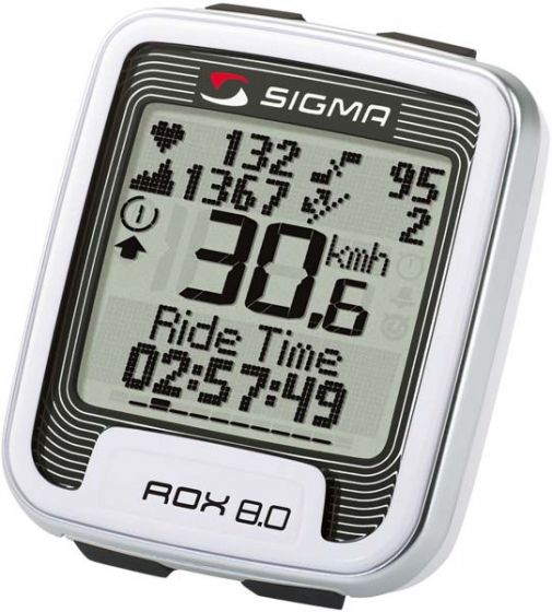 Sigma Rox 8.0 Cordless Cycle Computer with HRM + Cadence + Dock