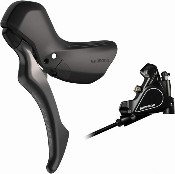 Shimano CUES BL-U6030 Hydraulic Disc Brake Lever With BR-RS405 Flat Mount Caliper