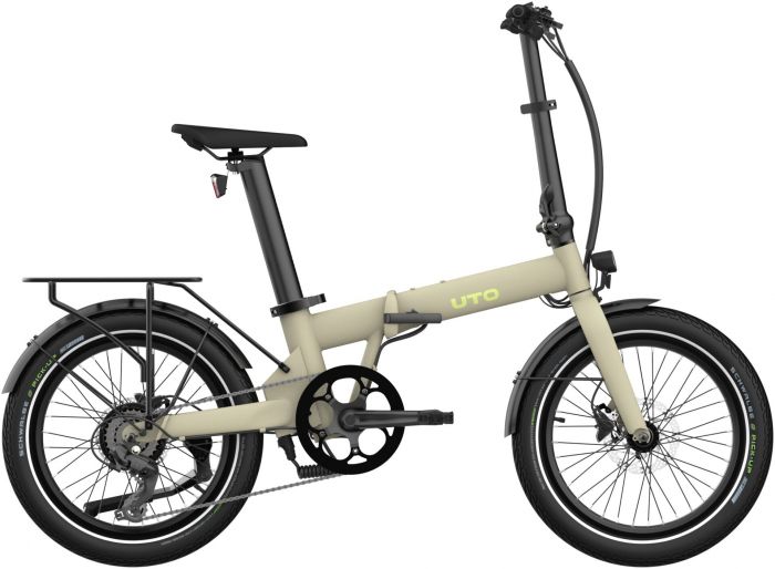 UTO Afternoon Origins 20-Inch Folding Electric Bike – Desert Sand