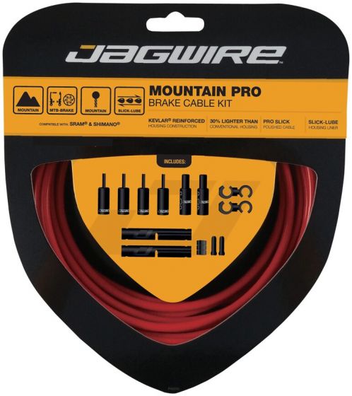 Jagwire Mountain Pro Brake Kit – Red