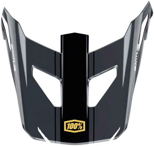 100% Status Youth Replacement Visor – Carby Charcoal