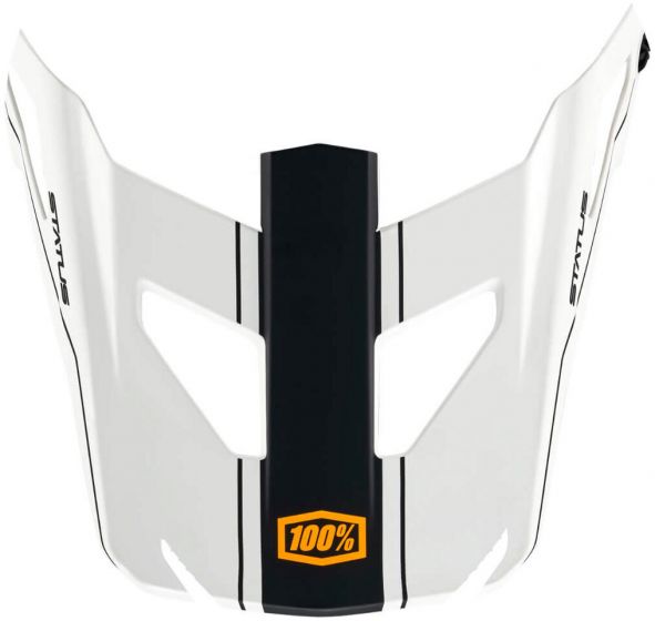100% Status Youth Replacement Visor – Carby Silver