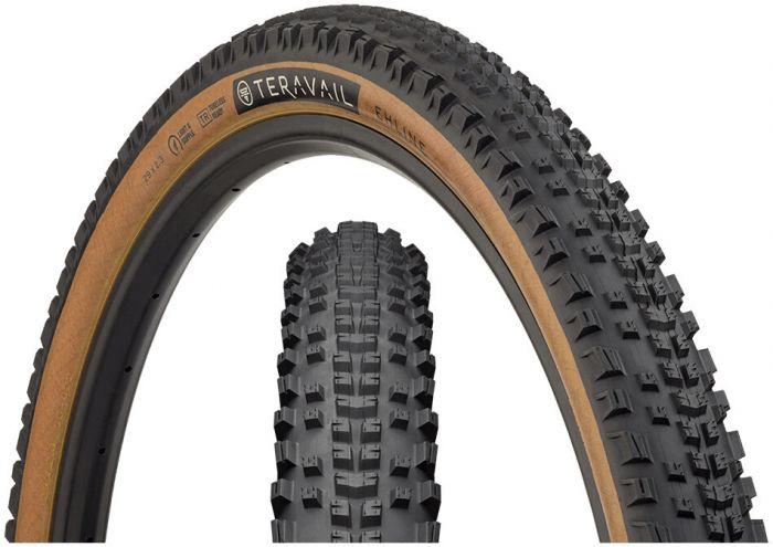 Teravail Ehline Durable 27.5-Inch Tubeless Tyre – Black / Tan