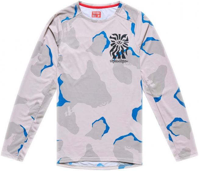 Troy Lee Skyline Pro Long Sleeve Jersey – Flow Camo - Pumice