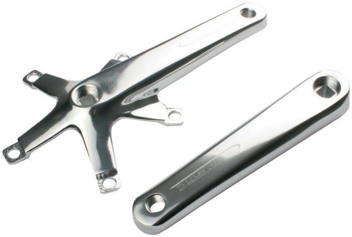Genetic Tibia Track Cranks – Silver