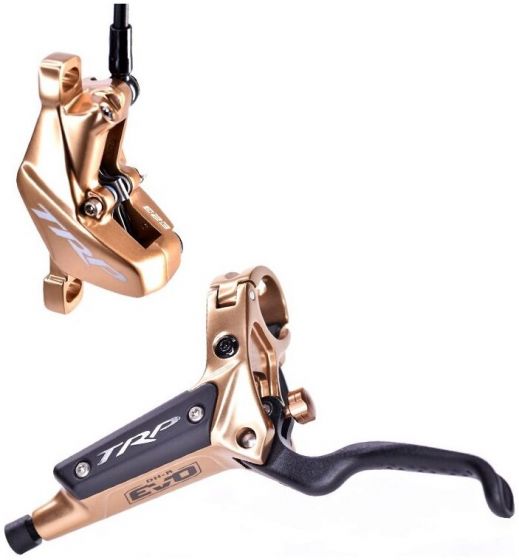 TRP DH-R EVO Disc Brake Set – Gold