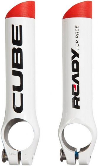 Cube White Bar Ends
