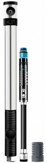 Crank Brothers Klic HP Mini Floor Pump with Gauge & CO2
