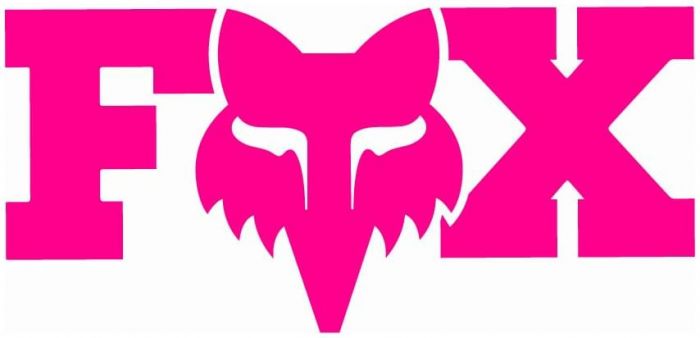 Fox F-Head-X 7" Sticker – Pink