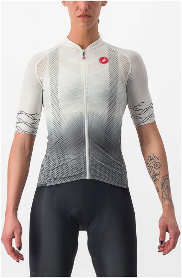 Castelli Climbers 2.0 Womens 2023 Short Sleeve Jersey – Ivory / Sedona Sage