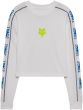 Fox Image Phantom Crop Womens Long Sleeve T-Shirt