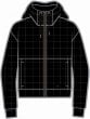 Fox Quilted Womens Zip Hoodie