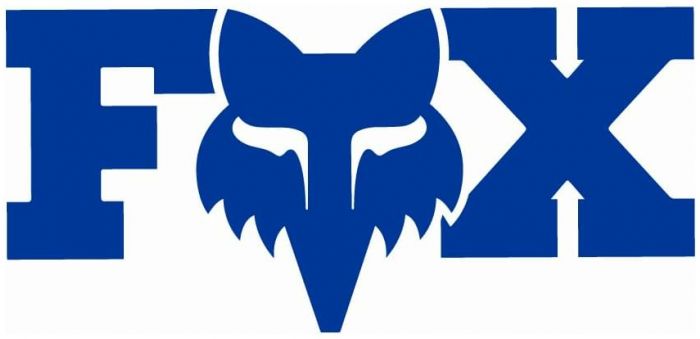 Fox F-Head-X 3" Sticker – Blue