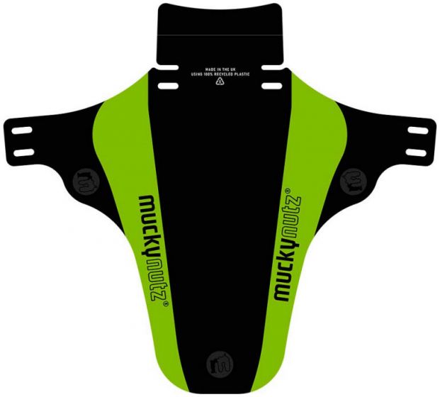 MuckyNutz Face Fender V2 Front Mudguard – Black / Green