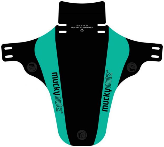 MuckyNutz Face Fender V2 Front Mudguard – Black / Teal