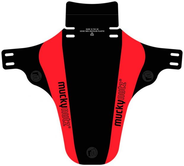MuckyNutz Face Fender V2 Front Mudguard – Black / Red