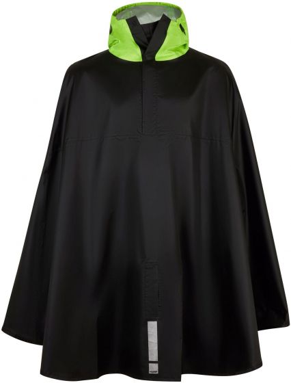 Hump Reflective Waterproof Poncho Jacket – Black