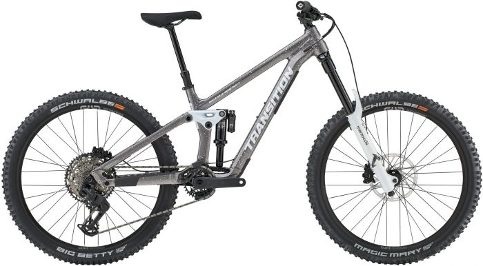 Transition Bottlerocket Alloy Single Crown 2025 Bike – Snowstorm