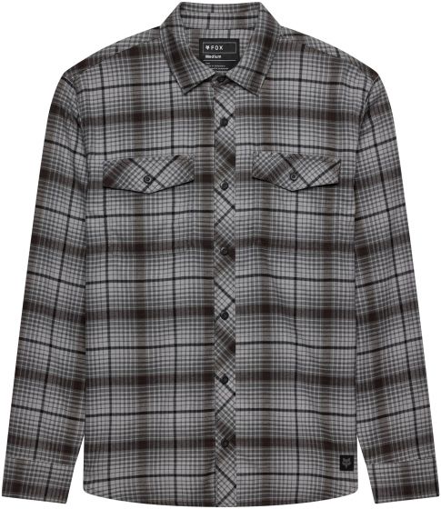 Fox Survivalist Core Flannel Long Sleeve Shirt – Steel Grey