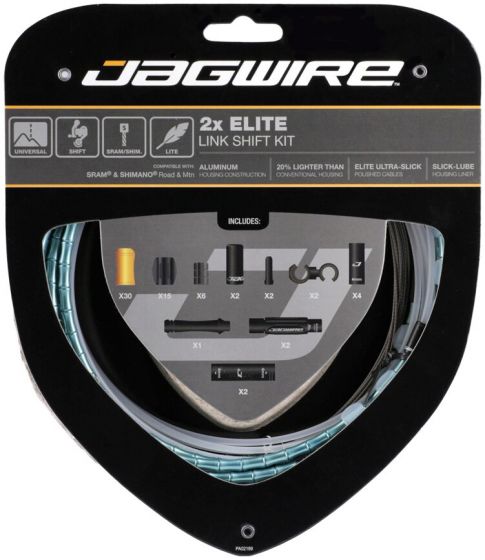 Jagwire Elite Link 2x Shift Kit – Celeste
