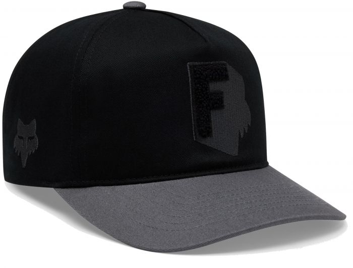 Fox Shadow Snapback Hat – Black